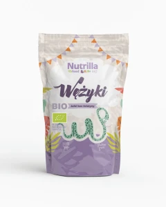 Żelki wężyki bez żelatyny bezglutenowe BIO 100g
